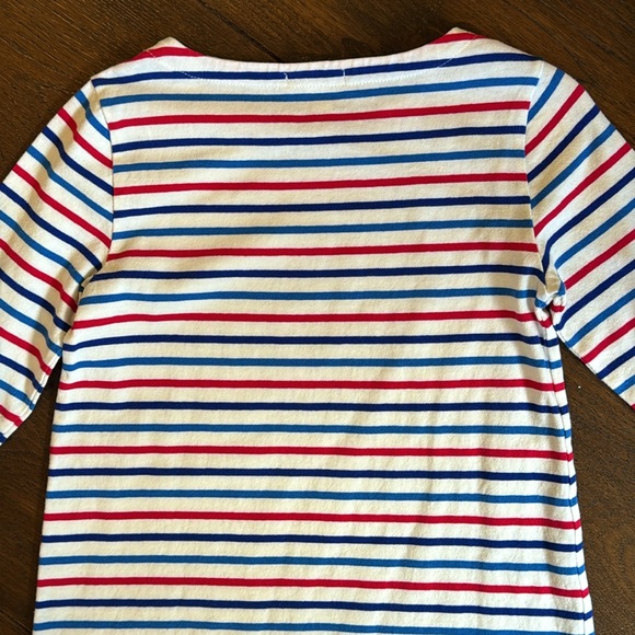 Crewcuts - Long Sleeve Dress Red,White & Blue Stripes- Stars on Elbows - Size:XS - Picture 4 of 9